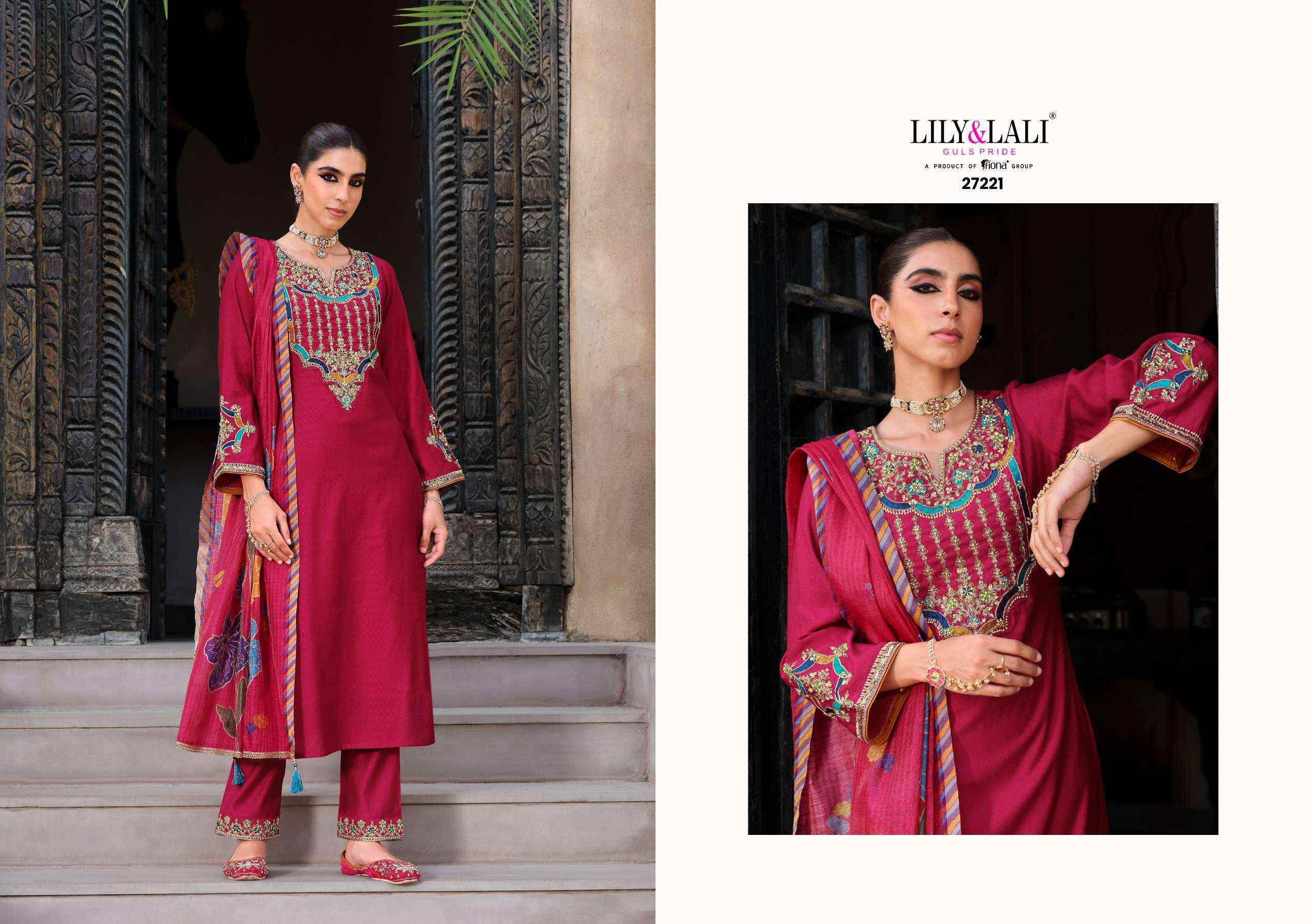 Lily & Lali Deepika Readymade Silk Dress (4 pcs Catalogue)