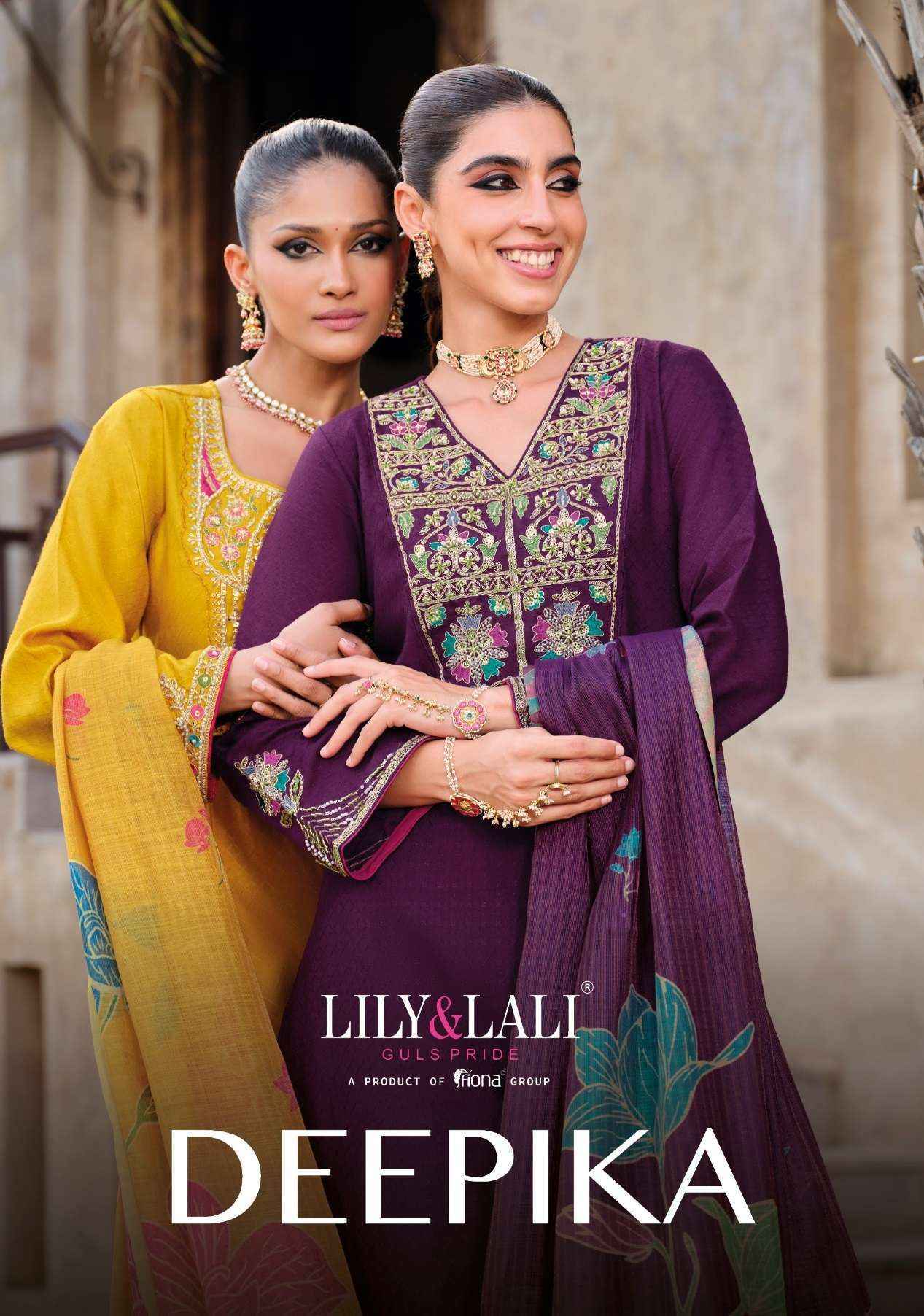 Lily & Lali Deepika Readymade Silk Dress (4 pcs Catalogue)