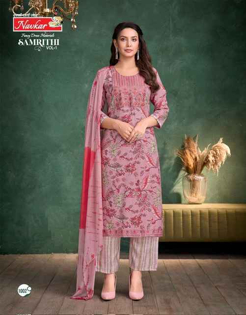 Navkar Samrithi Vol-1 Capsule Readymade Suit (8 pcs Catalogue)