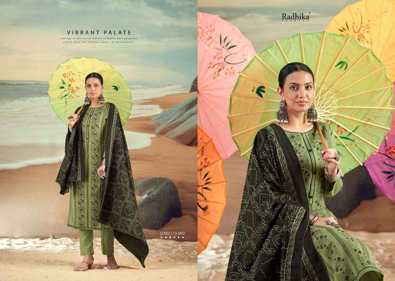 Radhika Fashion Azara Blossom Vol-16 Cotton Dress Material (4 pcs Catalogue)