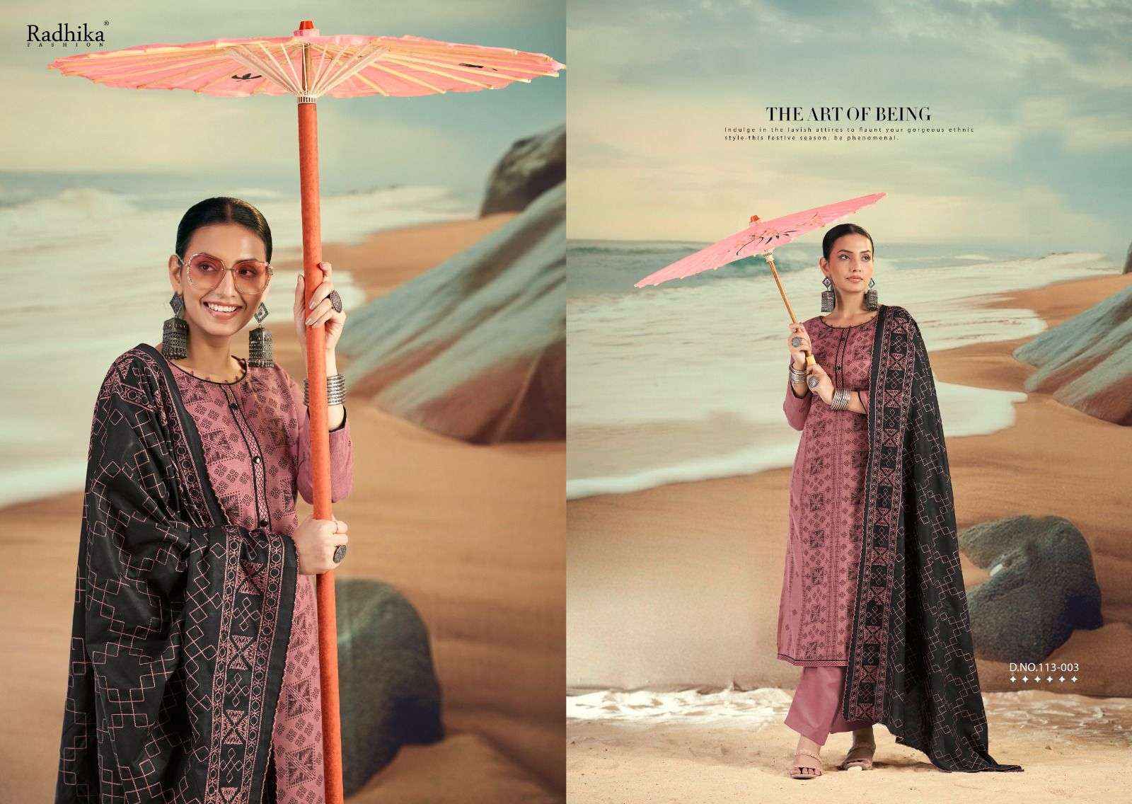 Radhika Fashion Azara Blossom Vol-16 Cotton Dress Material (4 pcs Catalogue)