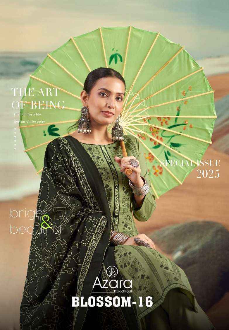 Radhika Fashion Azara Blossom Vol-16 Cotton Dress Material (4 pcs Catalogue)