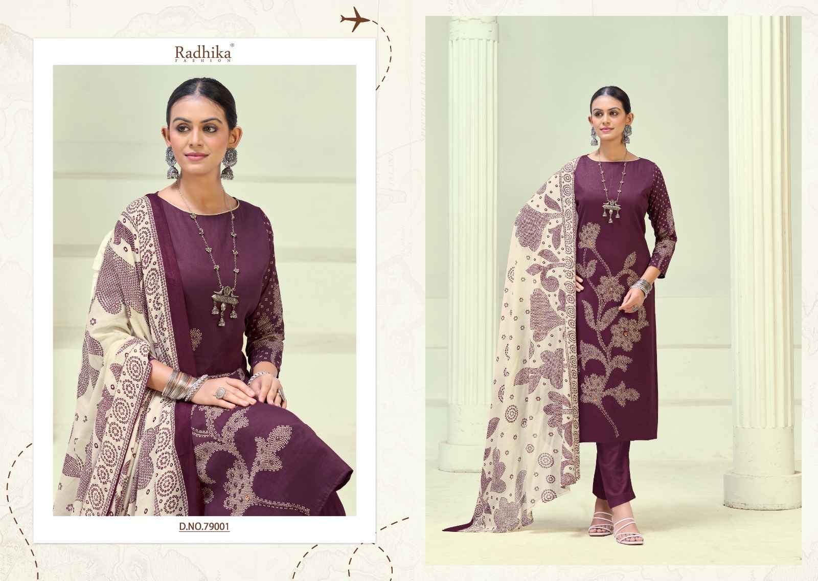 Radhika Fashion Azara Jivika Vol-5 Jam Cotton Dress Material (4 pcs Catalogue)