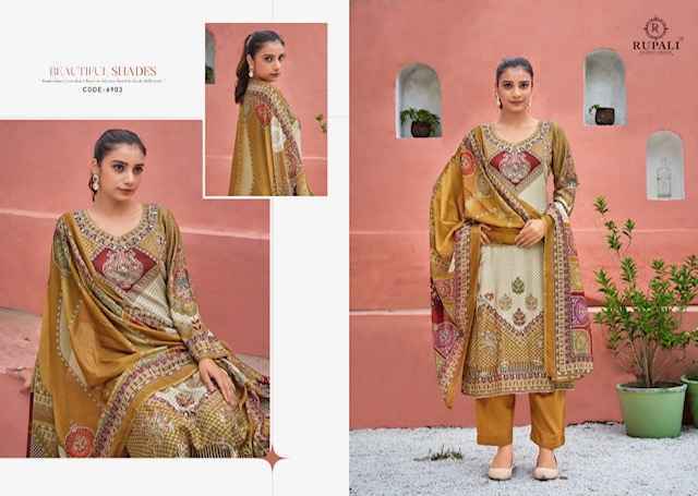Rupali Fashion Samantha Muslin Dress Material (4 pcs Catalogue)