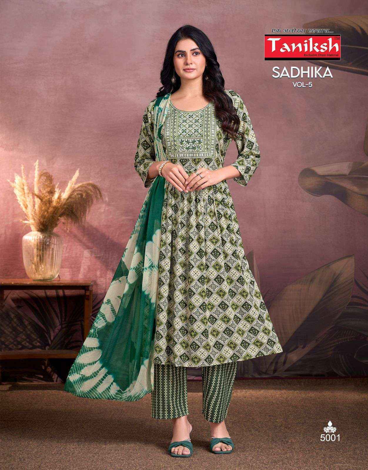 Taniksh Sadhika Vol-5 Rayon Readymade Suit (8 pcs Catalogue)