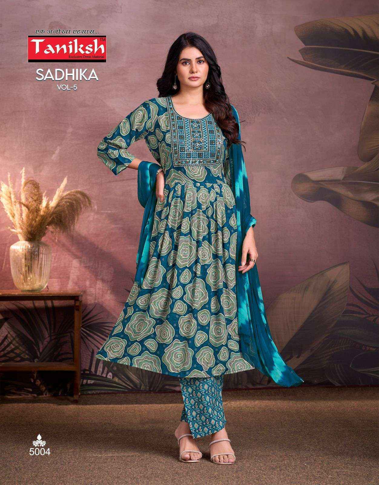 Taniksh Sadhika Vol-5 Rayon Readymade Suit (8 pcs Catalogue)