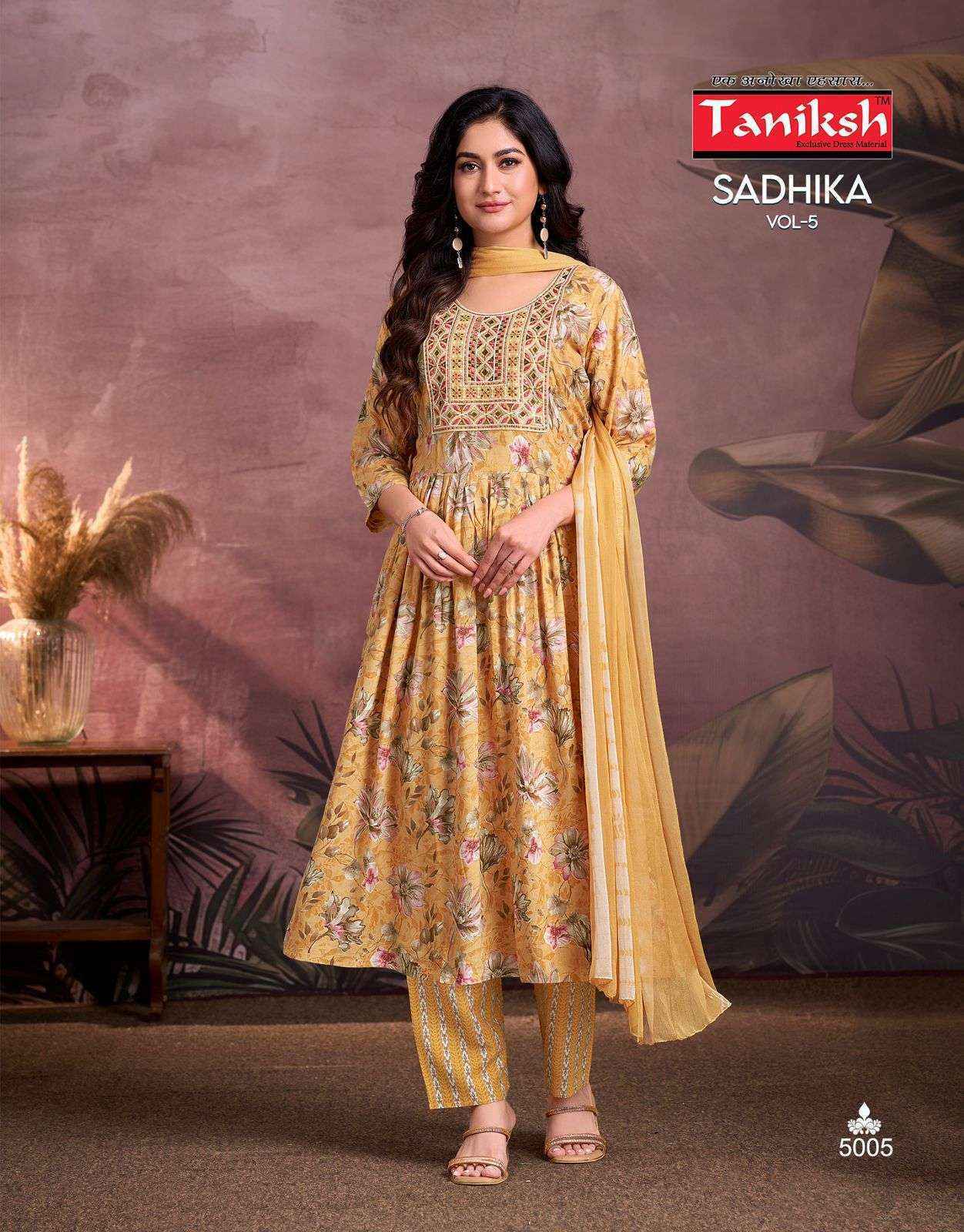 Taniksh Sadhika Vol-5 Rayon Readymade Suit (8 pcs Catalogue)