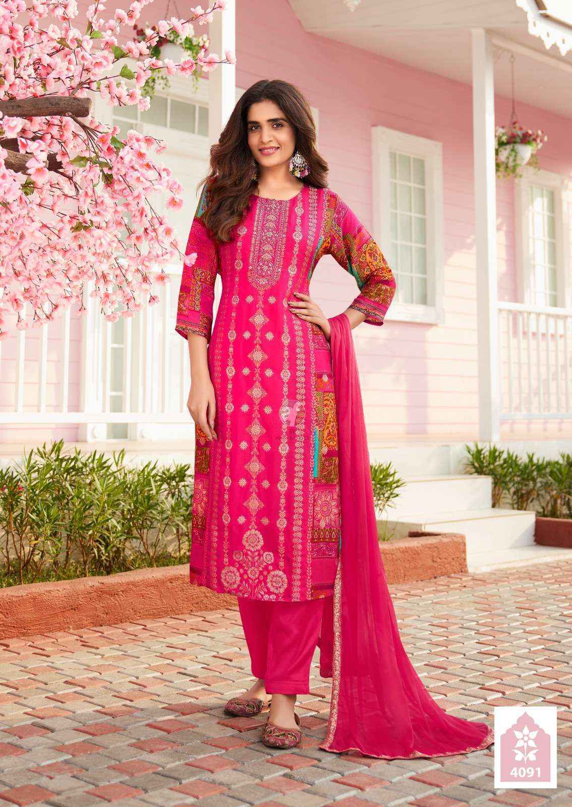 Anju Fabrics Dastoor Vol-7 Readymade Jacquard Dress (5 pcs Catalogue)