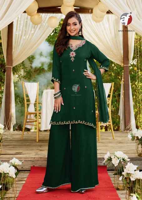 Anju Fabrics Rasm Vol-7 Chinon Readymade Dress (5 pcs Catalogue)