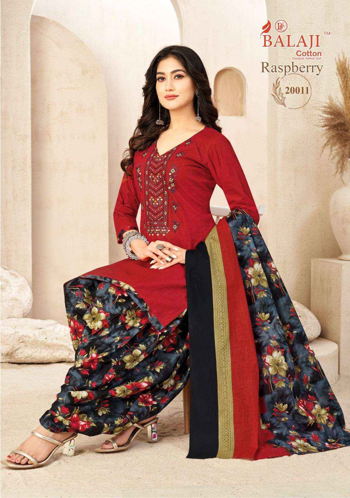 Balaji Raspberry Vol-20 Cotton Dress Material (12 pcs Catalogue)