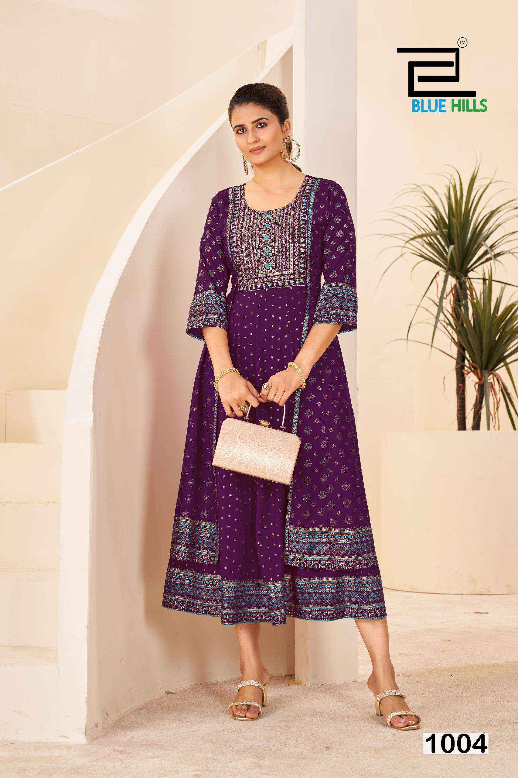 Blue Hills Diamond Rayon Gown (4 pcs Catalogue)