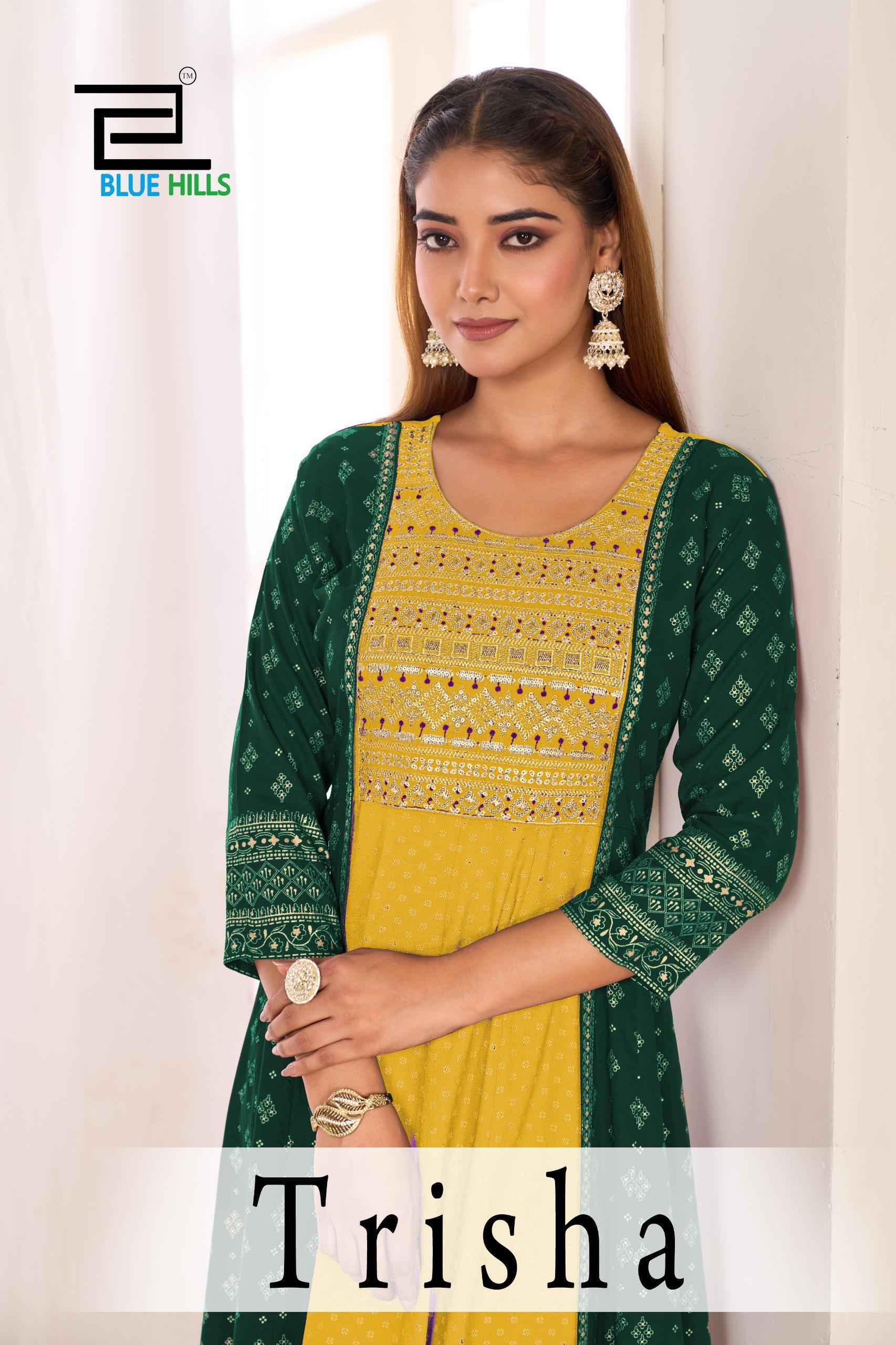 Blue Hills Trisha Anarkali Rayon Gown (4 pcs Catalogue)