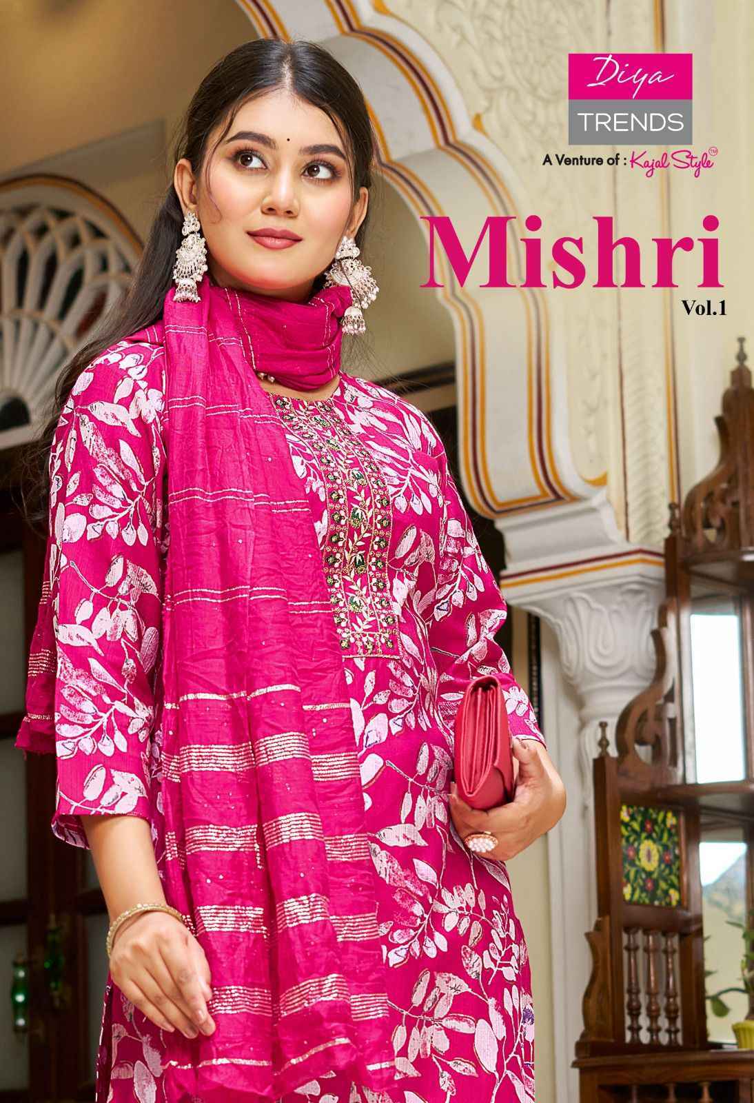 Diya Trends Mishri Vol-1 Vertican Readymade Suit (10 pcs Catalogue)