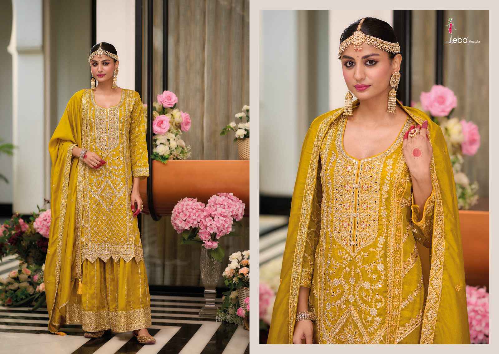 Eba Lifestyle Preet 2 Readymade Hevey Silk Dress 4 pcs Catalogue