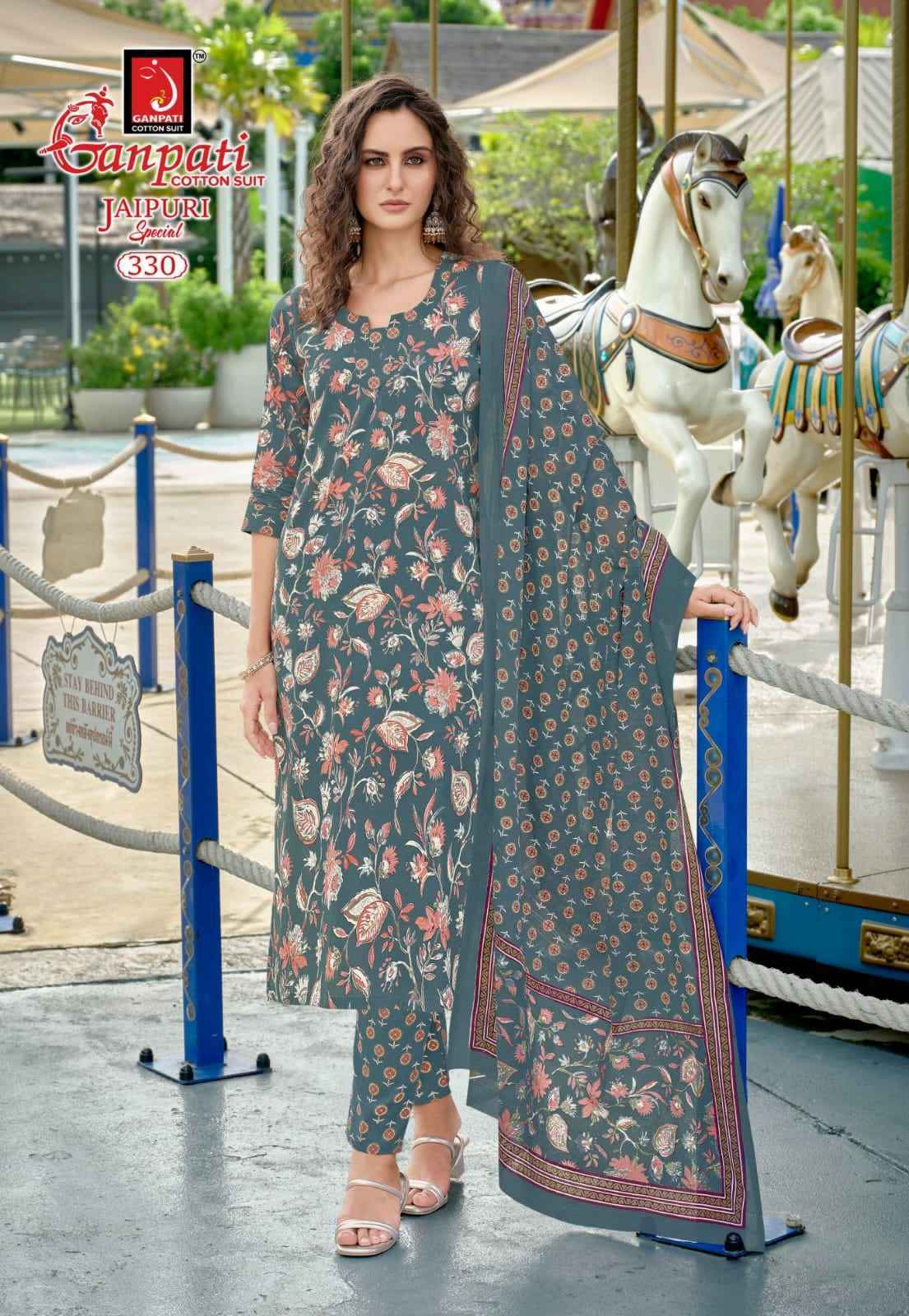 Ganpati Jaipuri Special Vol-16 Readymade Cotton Dress (15 pcs Catalogue)