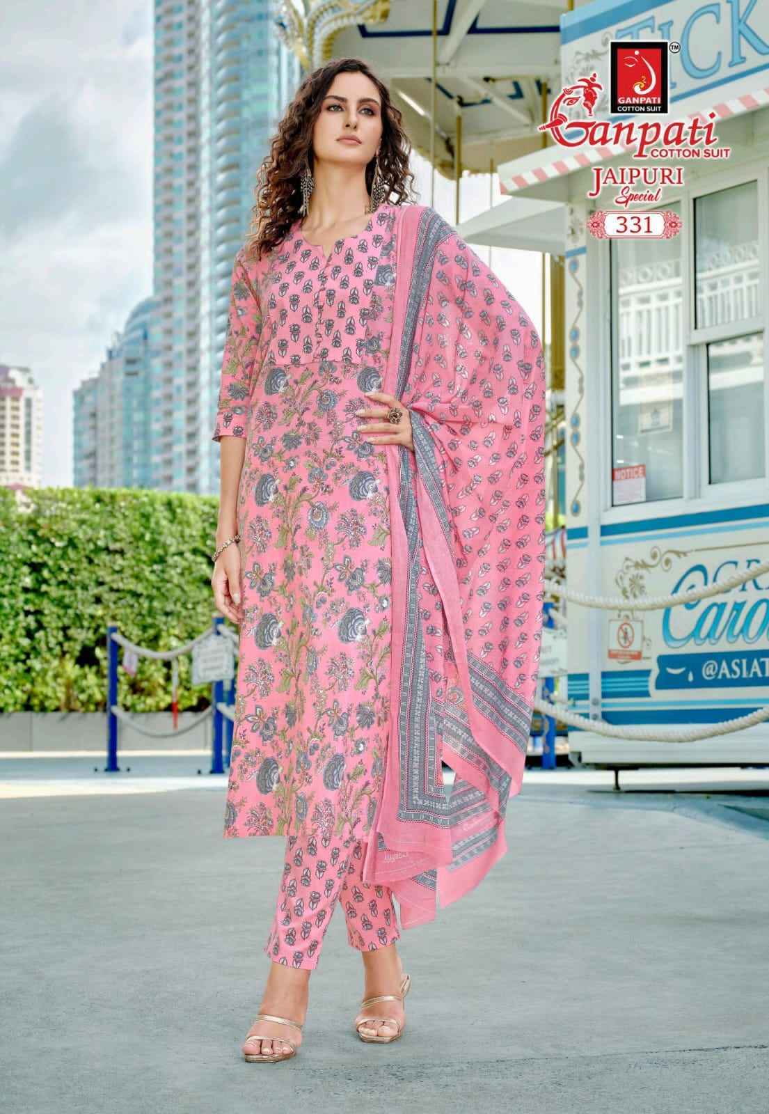 Ganpati Jaipuri Special Vol-16 Readymade Cotton Dress (15 pcs Catalogue)