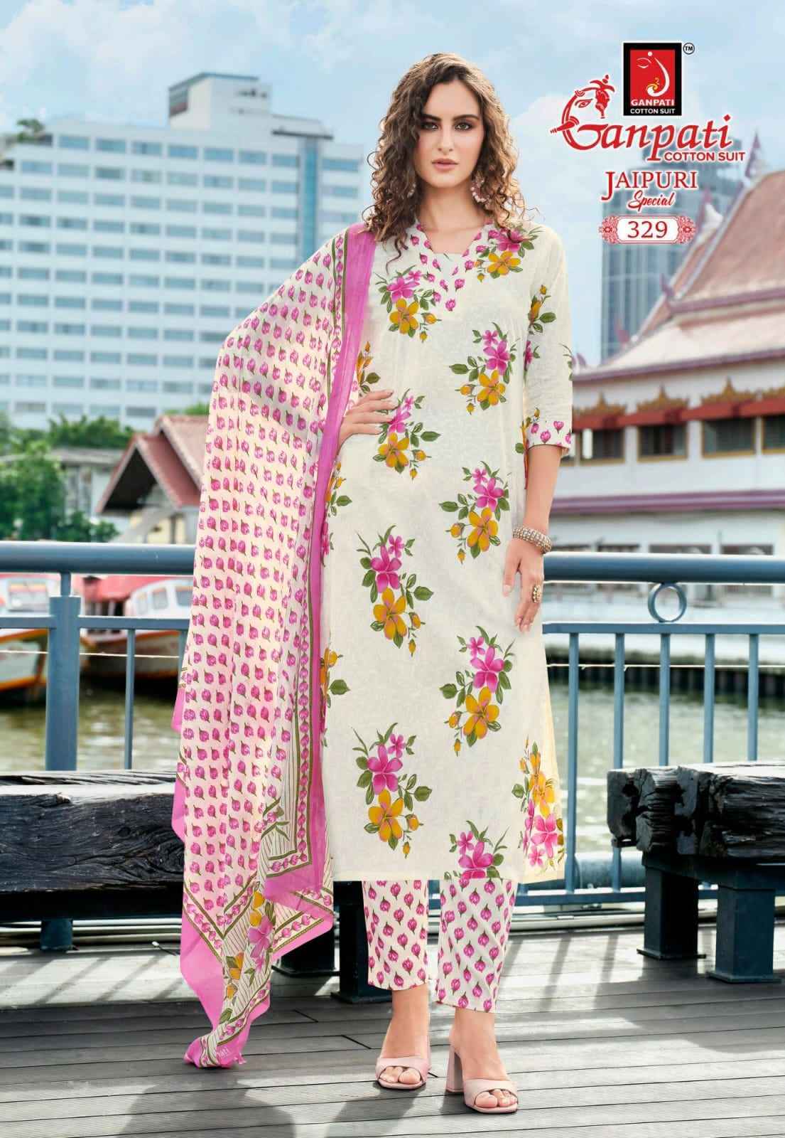 Ganpati Jaipuri Special Vol-16 Readymade Cotton Dress (15 pcs Catalogue)