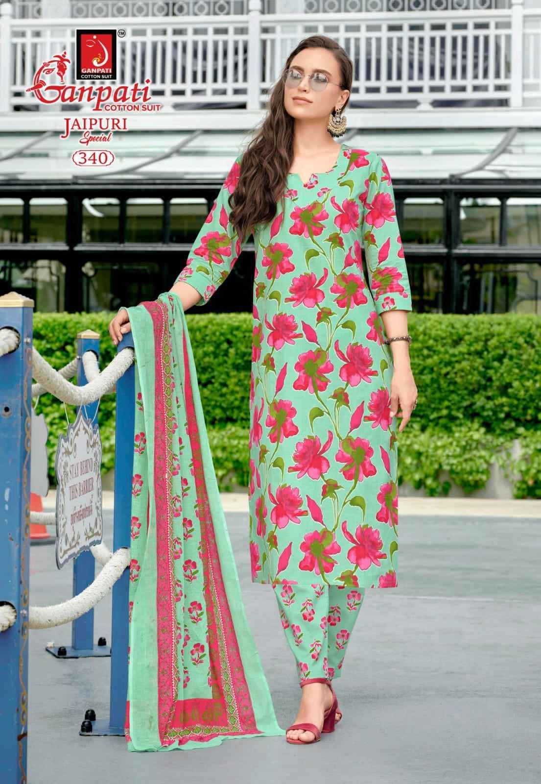 Ganpati Jaipuri Special Vol-16 Readymade Cotton Dress (15 pcs Catalogue)