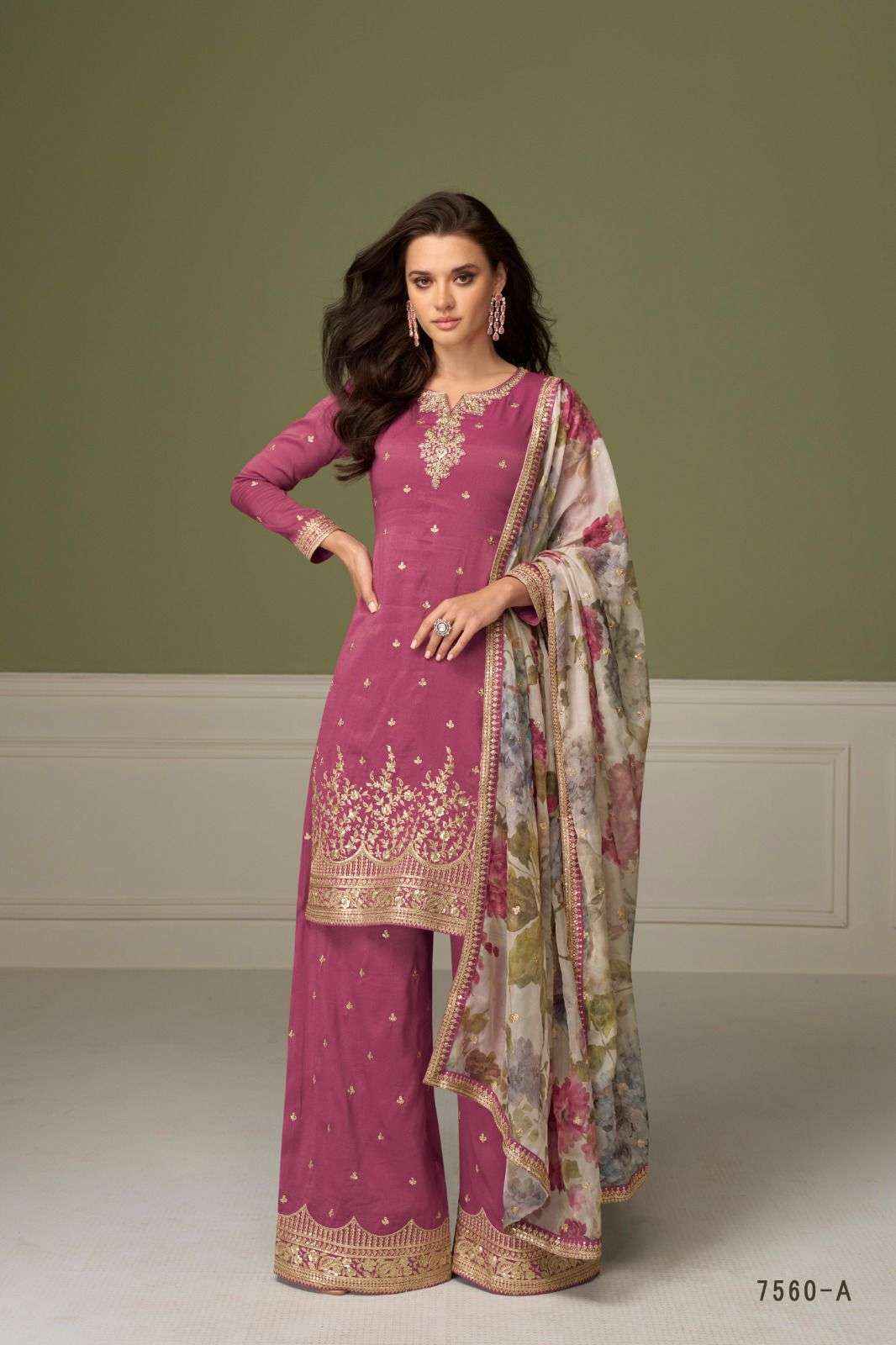 Gulkayra Designer Gulnaaz Readymade Simar silk Dress 3 Pcs Catalouge
