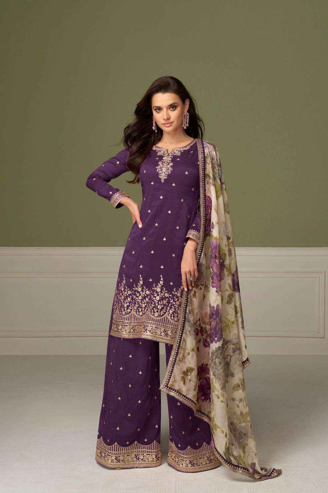 Gulkayra Designer Gulnaaz Readymade Simar silk Dress 3 Pcs Catalouge