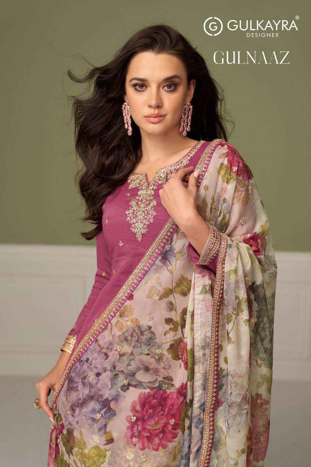 Gulkayra Designer Gulnaaz Readymade Simar silk Dress 3 Pcs Catalouge