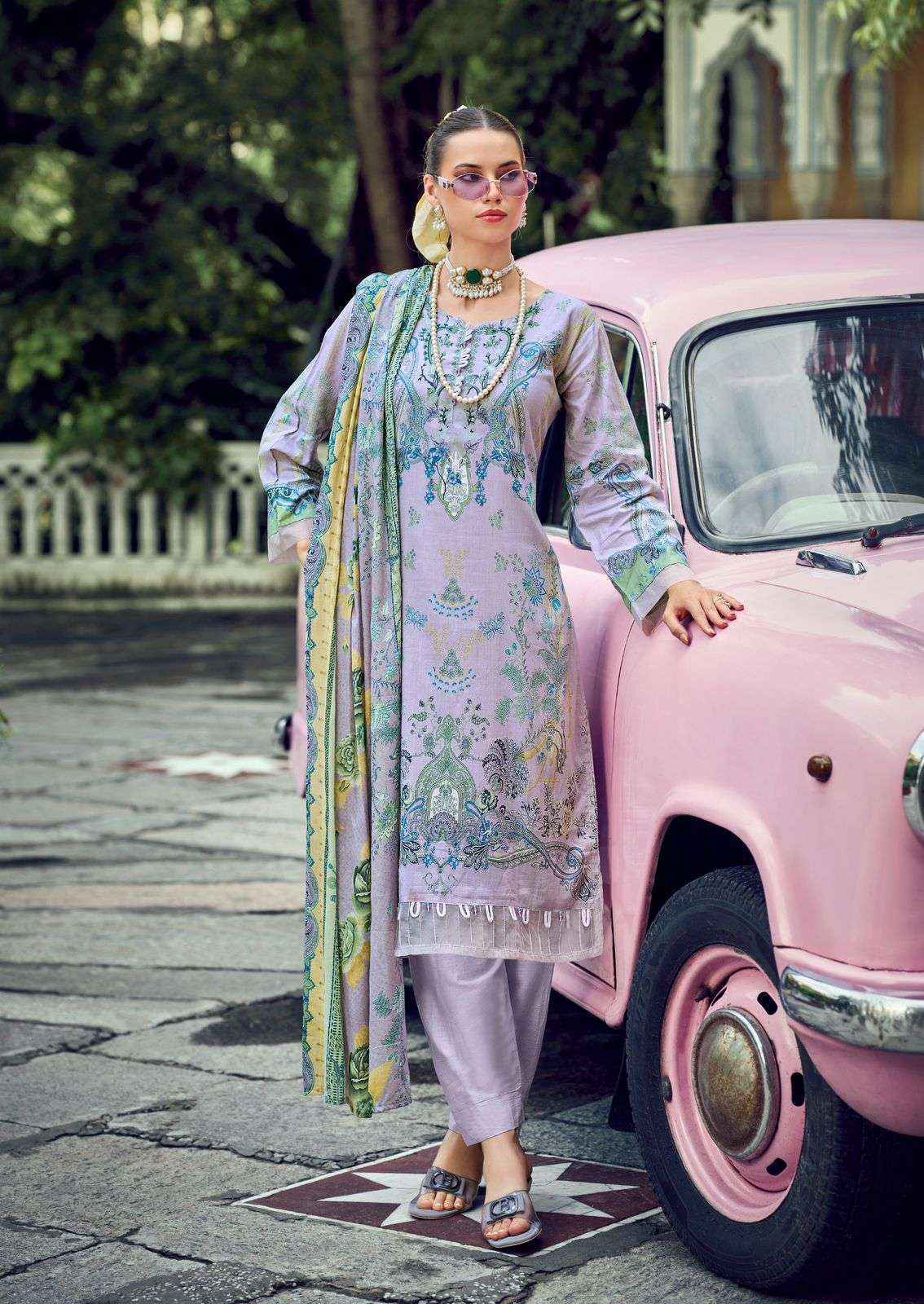 Ishaal Prints Gulmohar Vol-38 Lawn Cotton Dress Material (10 Pc Catalouge)