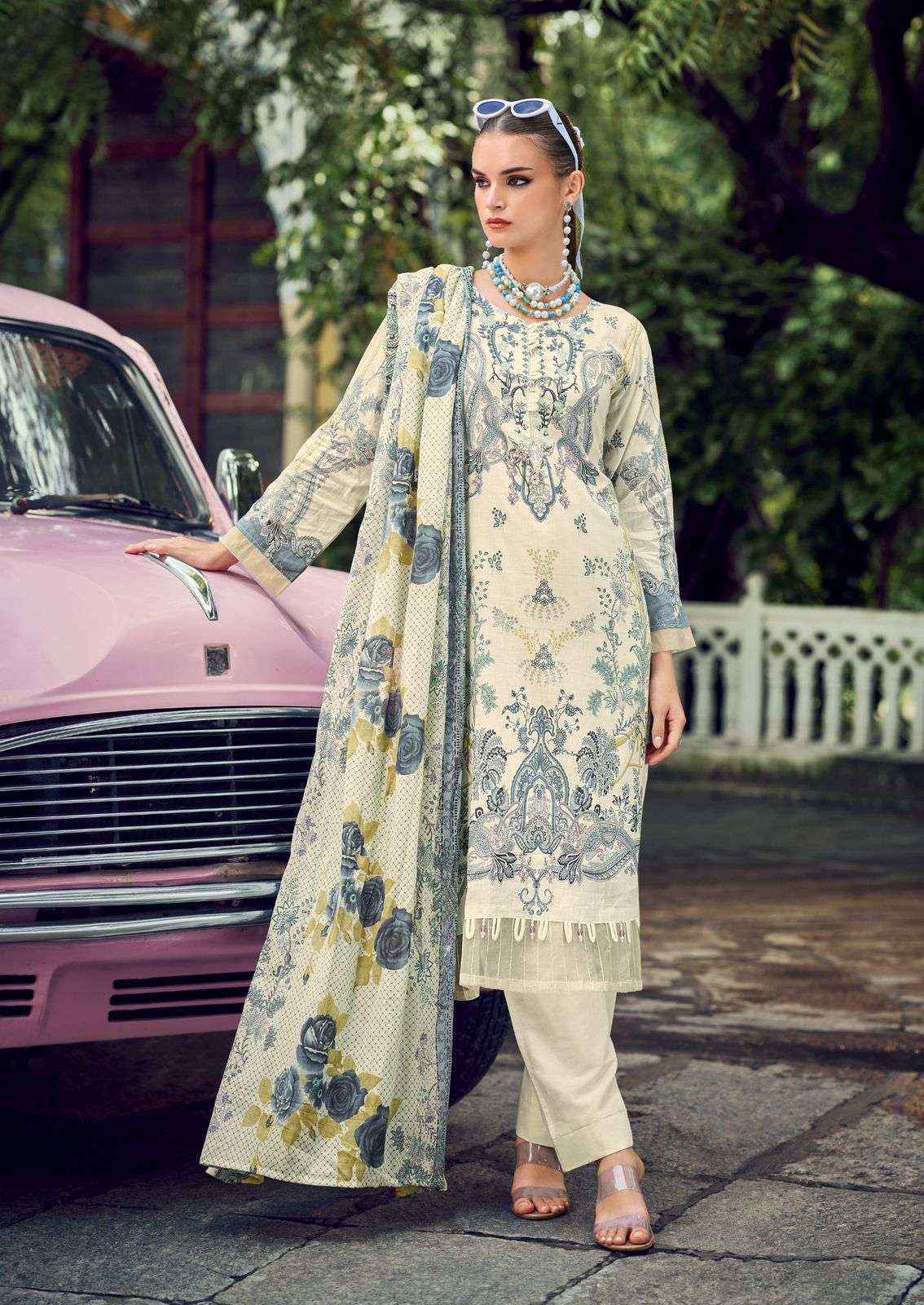 Ishaal Prints Gulmohar Vol-38 Lawn Cotton Dress Material (10 Pc Catalouge)