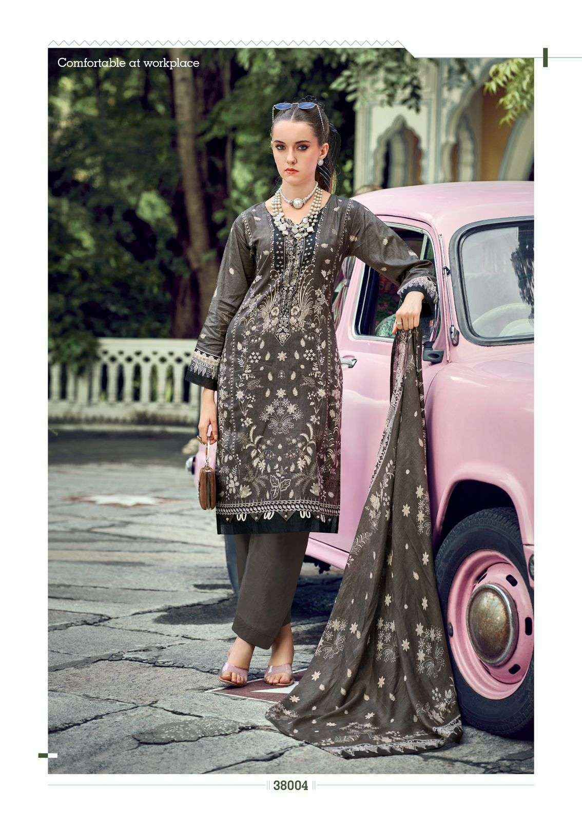 Ishaal Prints Gulmohar Vol-38 Lawn Cotton Dress Material (10 Pc Catalouge)