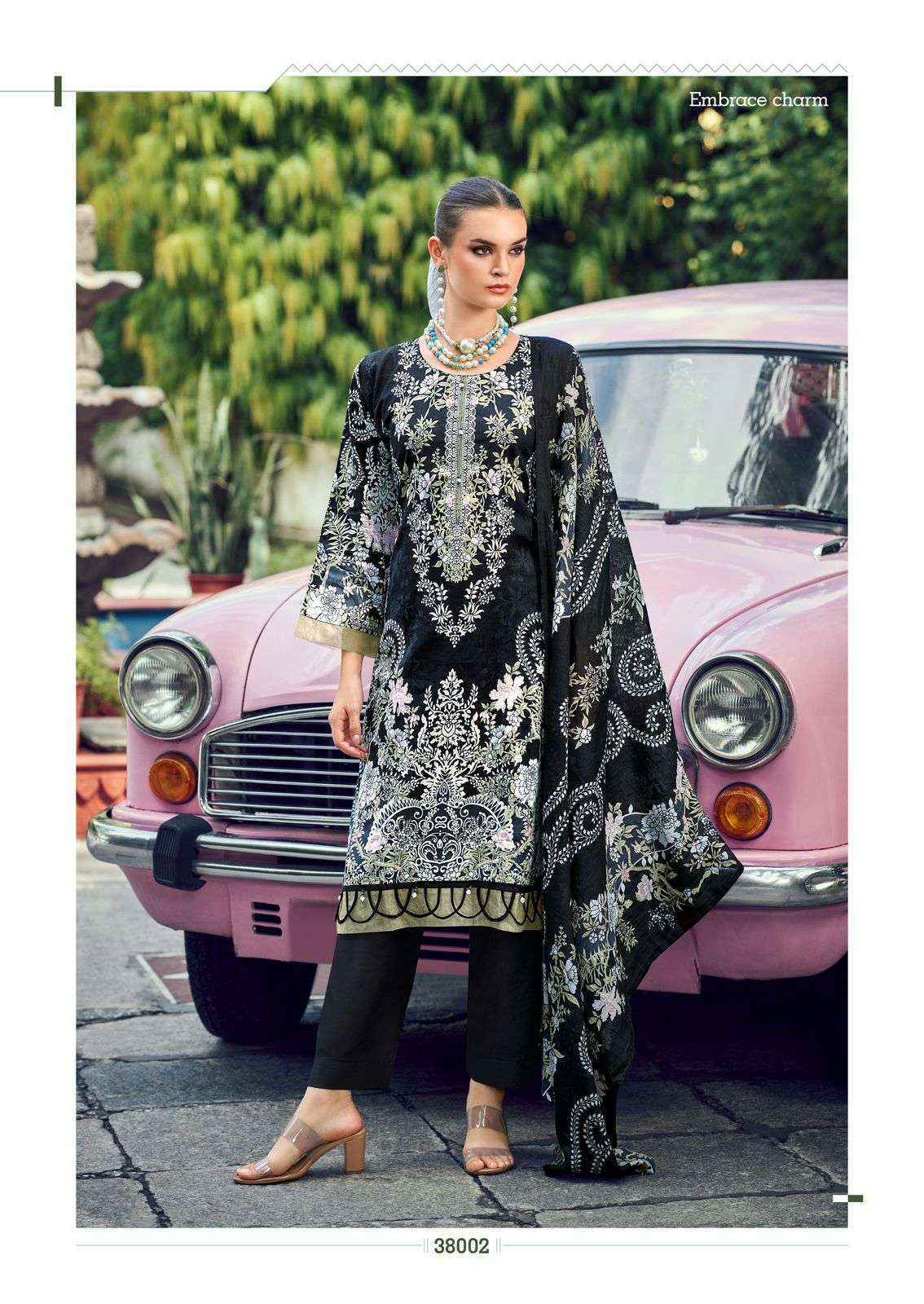 Ishaal Prints Gulmohar Vol-38 Lawn Cotton Dress Material (10 Pc Catalouge)