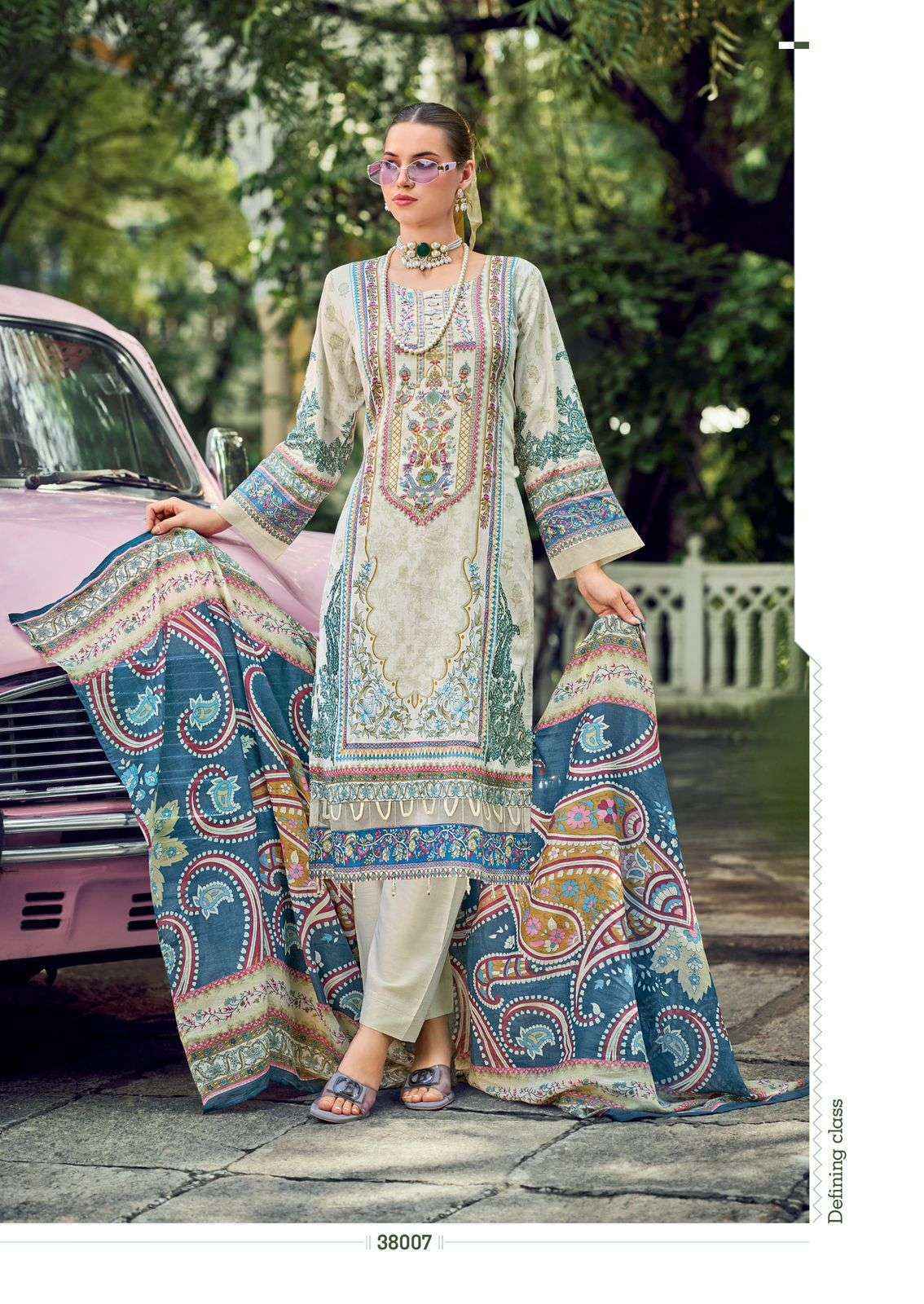 Ishaal Prints Gulmohar Vol-38 Lawn Cotton Dress Material (10 Pc Catalouge)
