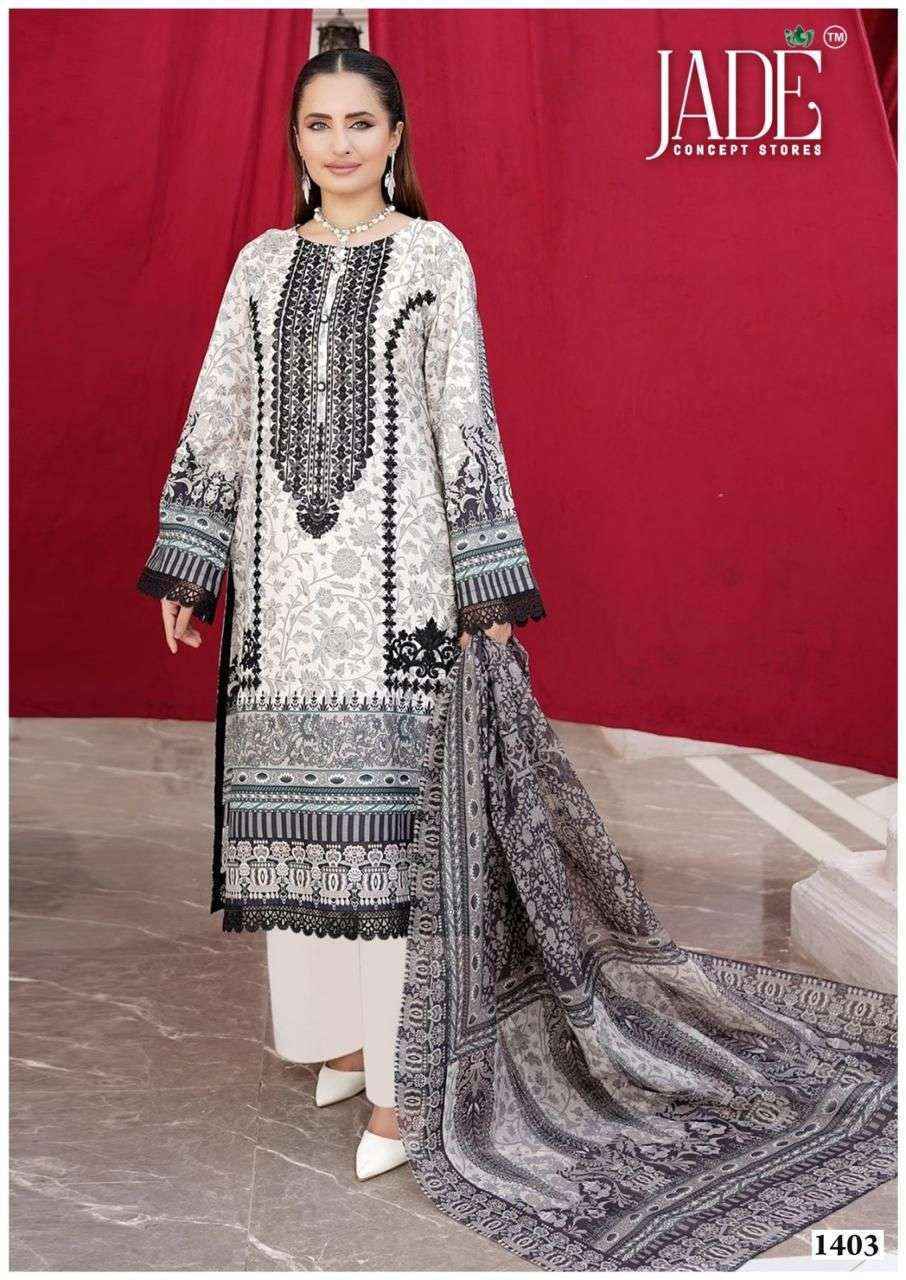 Jade Bin Saeed Heavy Luxury Vol 14 Readymade Cotton Dress 6 pcs Catalogue