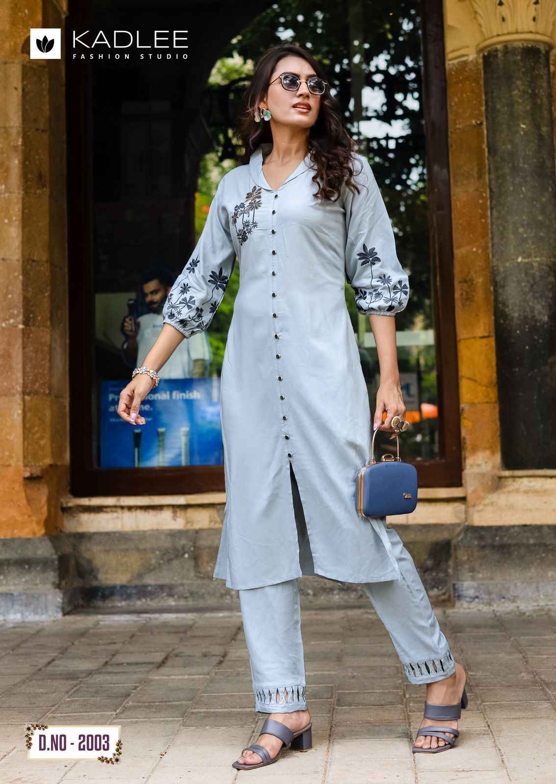 Kadlee Silver Stone Rayon Co Ord Set 6 pcs Catalogue