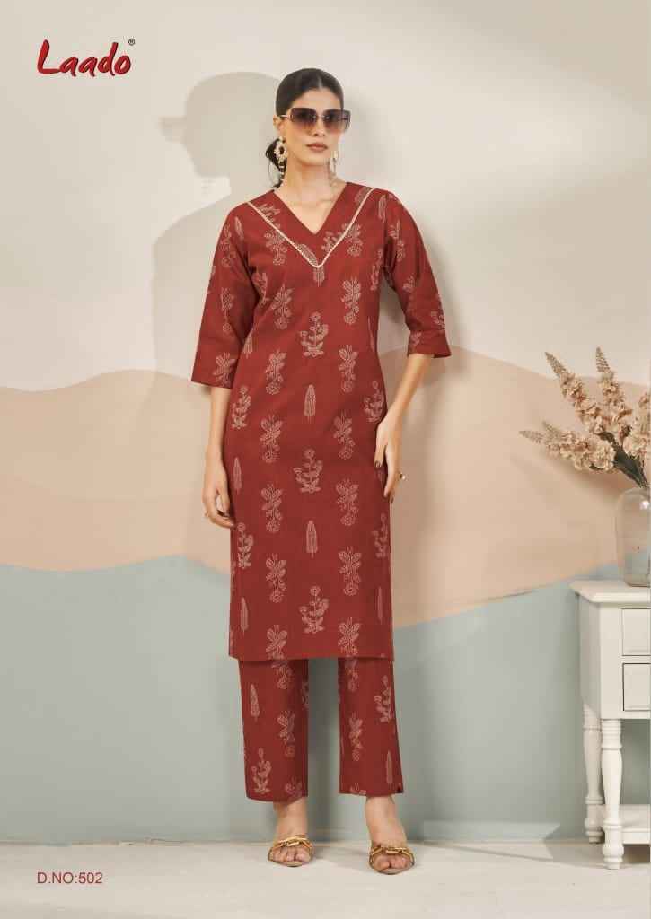 Laado Kavya Vol-5 Cotton Co Ord Set (8 pcs Catalogue)