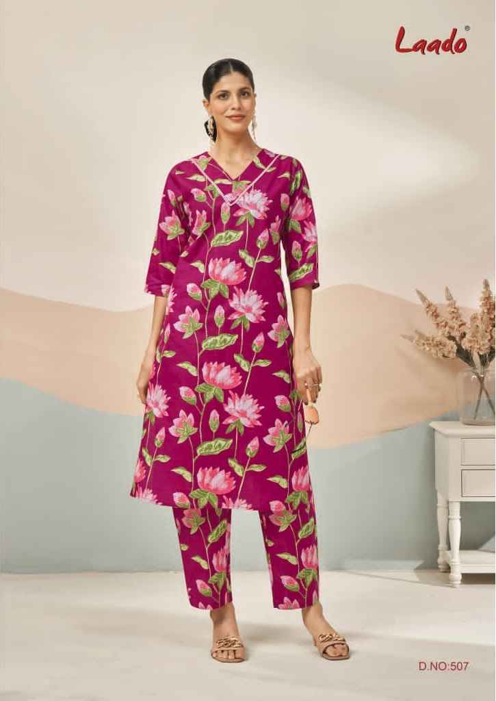 Laado Kavya Vol-5 Cotton Co Ord Set (8 pcs Catalogue)