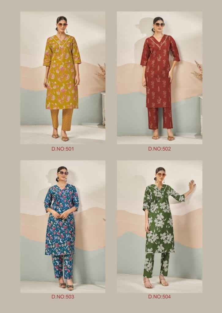 Laado Kavya Vol-5 Cotton Co Ord Set (8 pcs Catalogue)