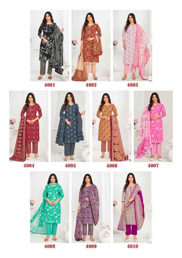 Laado Nargis Vol-4 Readymade Cotton Dress (10 pcs Catalogue)