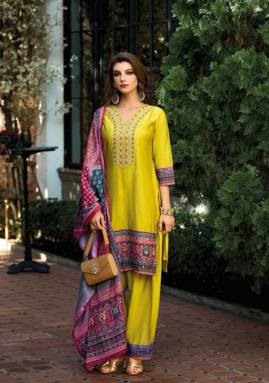 Lady Leela Khwab Viscose Silk Readymade Suit (4 pcs Catalogue)