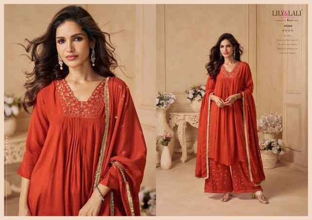 Lily & Lali Ritika Readymade Crepe Dress 4 pcs Catalogue