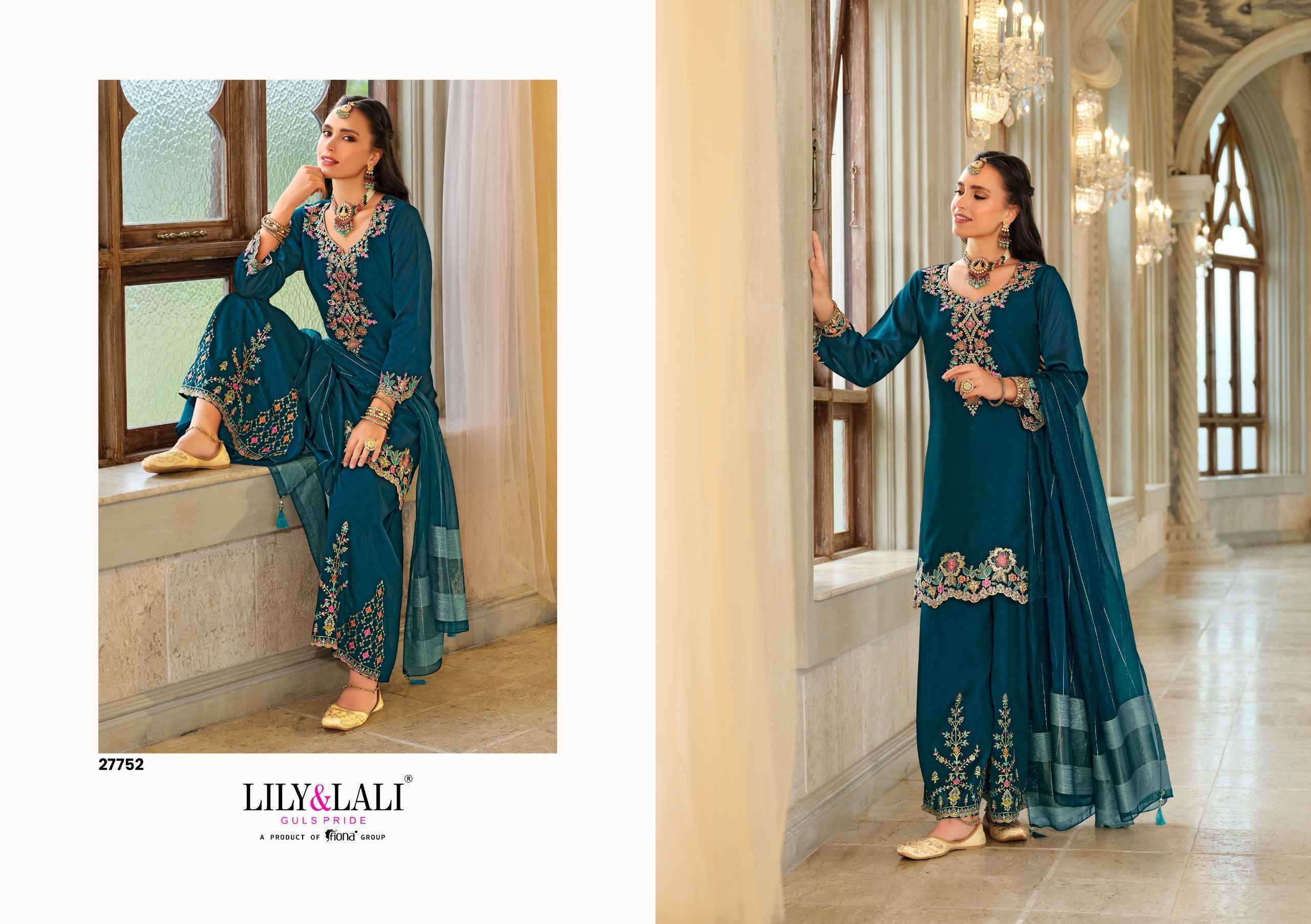 Lily & Lali Tara Readymade Silk Dress (4 pcs Catalogue)