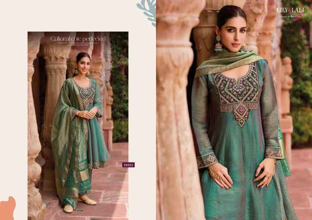 Lily & Lali Vaani Readymade Silk Dress (4 pcs Catalogue)