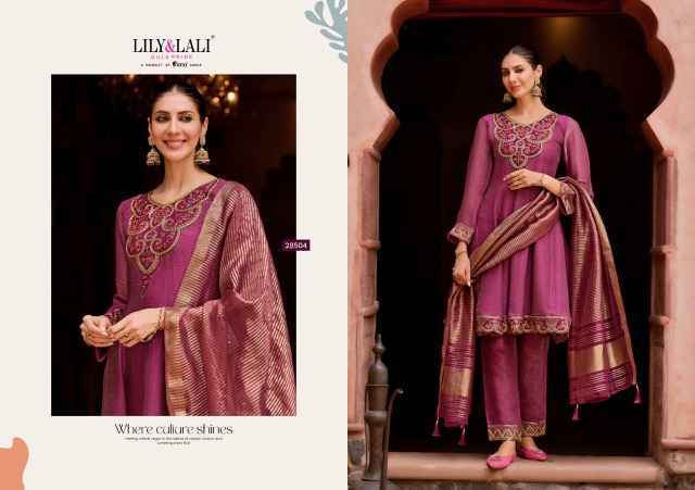 Lily & Lali Vaani Readymade Silk Dress (4 pcs Catalogue)