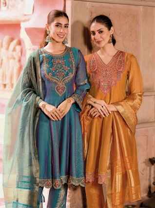 Lily & Lali Vaani Readymade Silk Dress (4 pcs Catalogue)