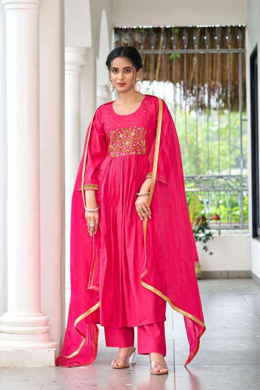 Ossm Gulzar Viscose Silk Readymade Suit (6 pcs Catalogue)