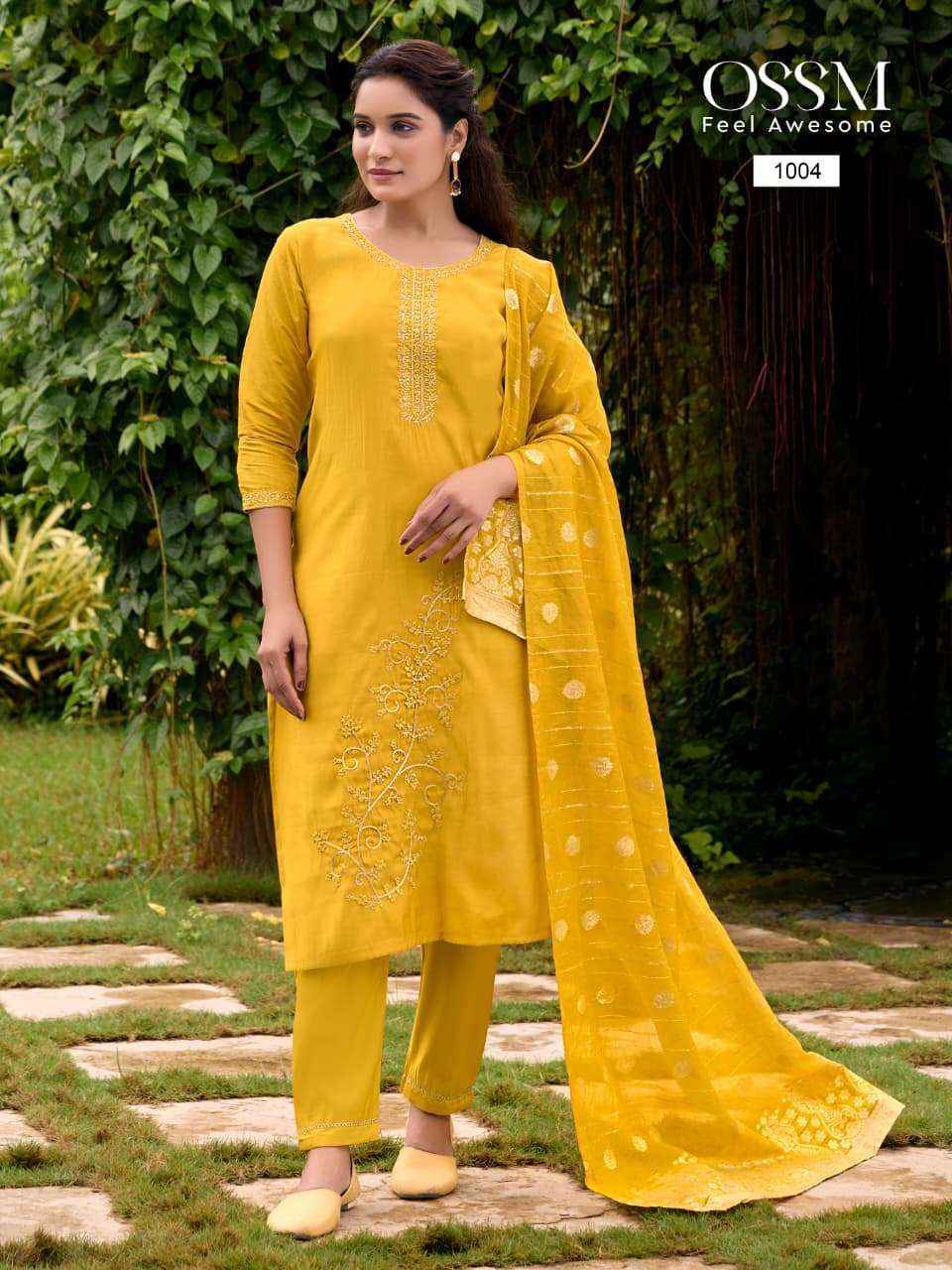 Ossm Shagun Roman Silk Readymade Suit (6 pcs Catalogue)
