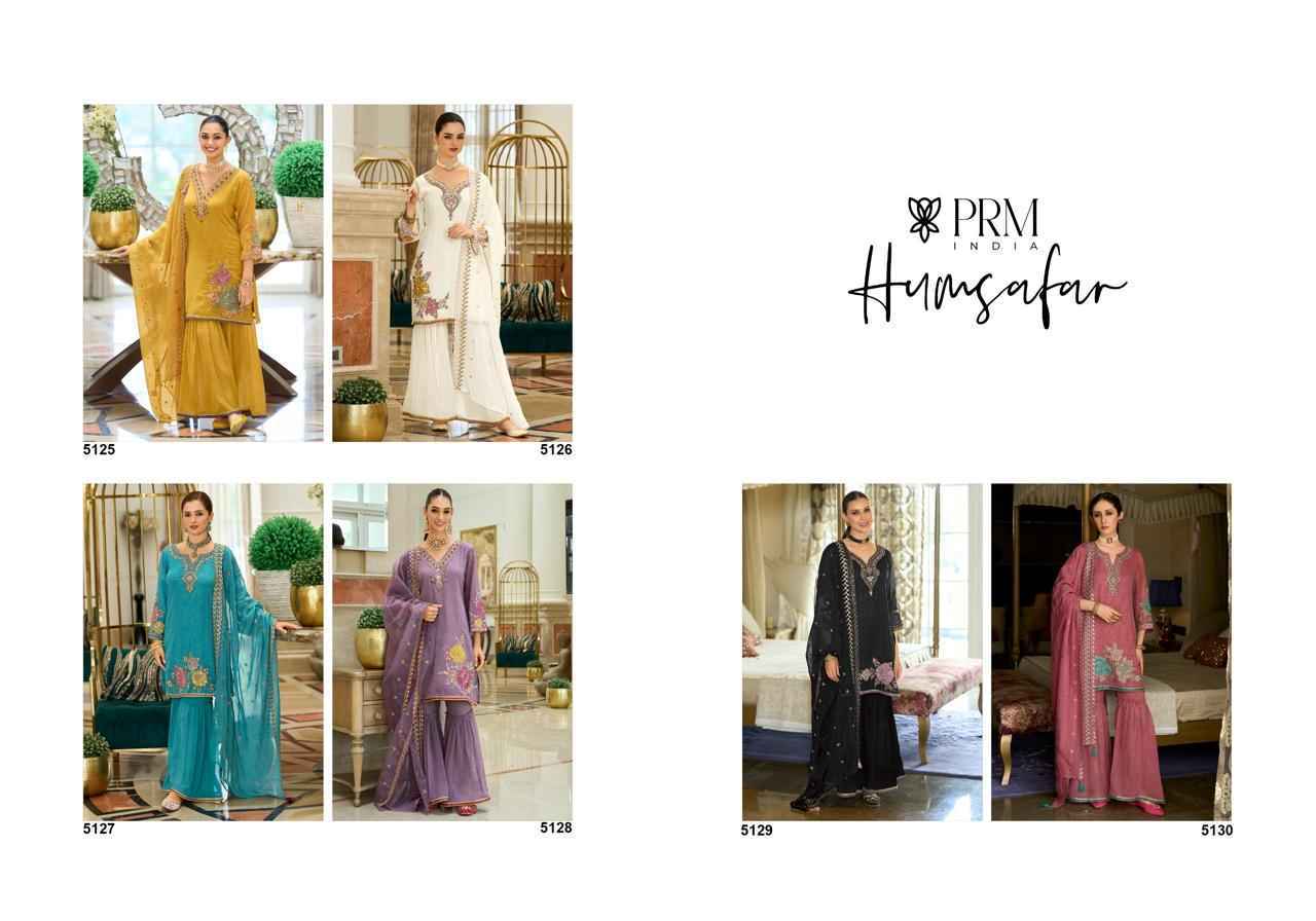 PRM INDIA Humsafar Readymade Organza Dress (6 pcs Catalogue)
