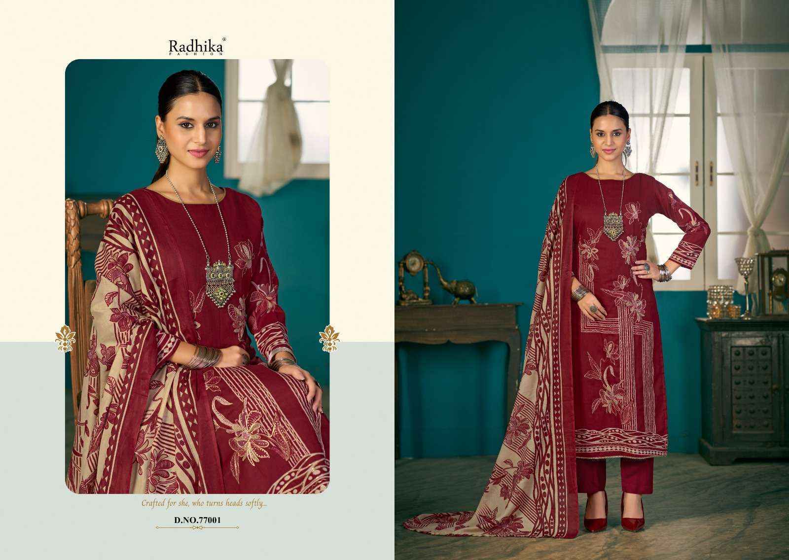 Radhika Fashion Azara Shivani Vol 2 Lawn Cotton Dress Material 4 pcs Catalogue