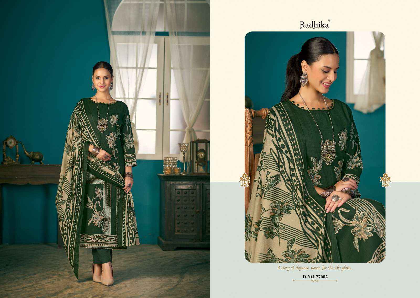 Radhika Fashion Azara Shivani Vol 2 Lawn Cotton Dress Material 4 pcs Catalogue