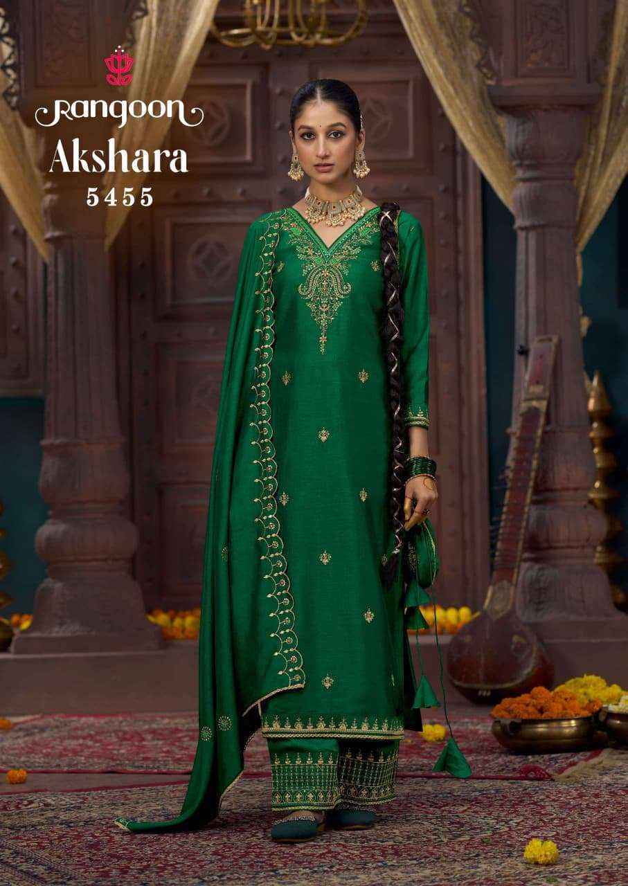 Rangoon Akshara Readymade Silk Dress (6 pcs Catalogue)
