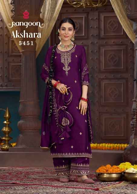 Rangoon Akshara Silk Readymade Suit (6 pcs Catalogue)