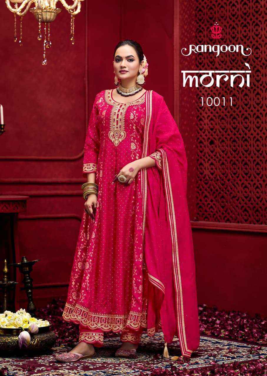 Rangoon Morni Readymade Jacquard Dress (4 pcs Catalogue)
